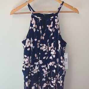 NWT Maggie London Navy/rose jumpsuit